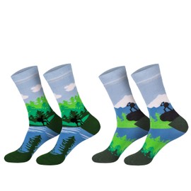 Sockenversandhandel Women's I Boys I Girls I Men I Women's Socks I Men's Socks I Fun Socks I Fun Socks I Socks (2 Pairs) I Funny Colourful I Tree Wool I Funny Stockings I Dimensionally Stable, Summit