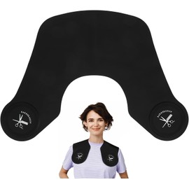 Gadpiparty Capa de silicona para el cuello, protector de cuello negro, para corte de cabello y tinte, protege la ropa, uso práctico, para clientes de peluquería Varios estilos