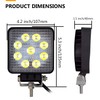 Willpower LED Headlight Offroad 2 Pieces 10 cm 4 Inch