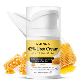 Urea Cream 42%, Honey Urea Foot Cream Deeply Moisturizing, Foot Cream for Cracked Heels and Dry Skin for Exfoliatig Dead Skin & Sofitening Crack Foot