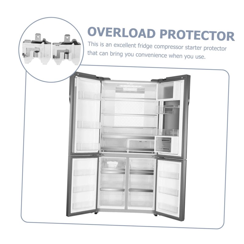 HOMSFOU Pack of 2 Overload Protection Mini Fridge Mini Drinks