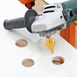 38/50MM Diamond Chamfering Tool, Ceramic Tile, Marble, Quartz Stone Drilling and Expanding Drill Bit, Stone Drilling Tool, Conical Umbrella Grinding Head (L)