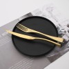 Uniturcky Luxury 18/10 Stainless Steel Matte Champagne gold Flatware Set