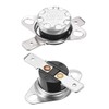 sourcing map KSD301 Thermostat 75°C/167°F 10A Normally Open N.O Adjust