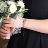 Oneress Shell Jewelry Adjustable Chain Stainless Steel Abalone Layered Bracelet