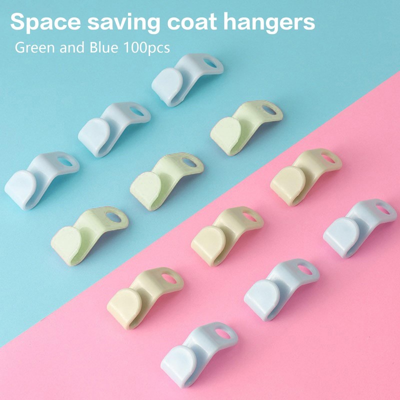 Multiple Clothes Hanger Connecting Hooks Space Saving Clothes Hanger Connector