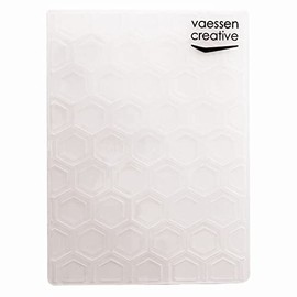 Vaessen Creative Cartella per Goffratura, Honeycomb, 14,6 x 10,7 cm, per Aggiungere Consistenza e Dimensione a Progetti di Artigianato di Carta e Scrapbooking