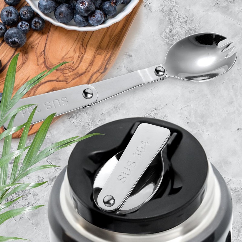 2pcs Spork for Thermos Stainless Steel King Vacuum Insulated Food