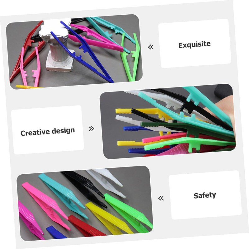 TOVINANNA 60pcs Eyebrow Tweezers Grooming Clips for Precise Trimming and