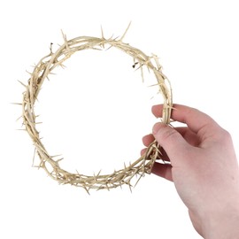 Needzo Crown of Thorns Replica, Lenten Tabletop Decor, Handmade in Israel, 6 Inches