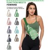 KAHADI Checkered Sling Bag for Women, Small Checkered Crossbody Chest