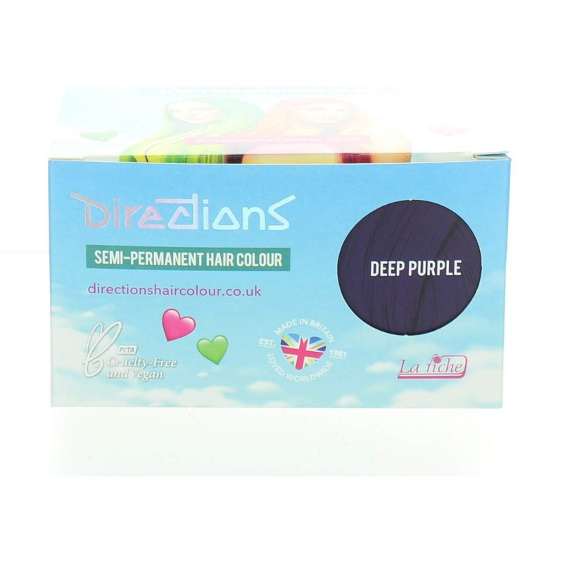 4 x La Riche Directions Semi-Perm Hair Colour Deep Purple