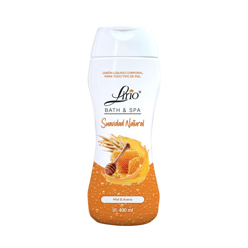 Jabón Liquido Corporal Lirio Shower Gel Avena y Miel 400ml