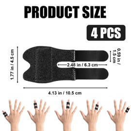 Trigger Thumb Splints, Finger Splint for Broken/Straightening/Arthritis, Breathable Thumb Brace for Thumb/Middle/Ring/Index/Pinky Finger