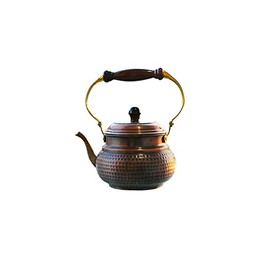 Copper Teapot, Italian Style Copper Tea Pot, Copper Tea Kettle, Vintage Tea Kettle, Copper Brass Kettle, Handmade Copper Kettle (Oxidised)