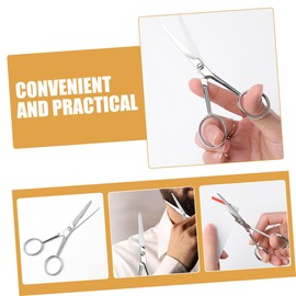 Baluue Stainless Steel Beard Grooming Scissors Ergonomic Anti-skid Design for Comfortable Handling Hair Scissors for Precision Trimming Stylish Appearance for Men