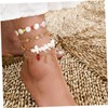 SAFIGLE Luxury Multi-Layer Alloy Anklet Set Beads Women Lady Girl