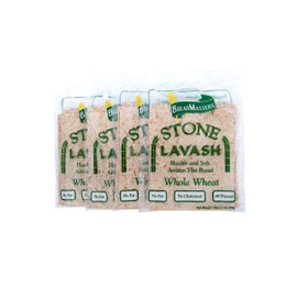 ARA-Z Stone Lavash Whole Wheat Flat Bread 4 Packs of 6 (24 total) Fat Free. Cholesterol Free, GMO Free, Kosher