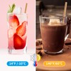 Potchen 500 Pcs Biodegradable Sugarcane Straws Disposable 7.8'' Drinking Smoothie