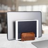 DnU Avenue Width Adjustable Vertical Laptop Stand for Desk, Laptop