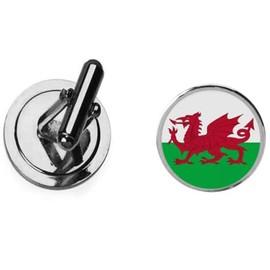 Wales Welsh red dragon Dome Cufflinks Groom dad Wedding Jewellery boxed