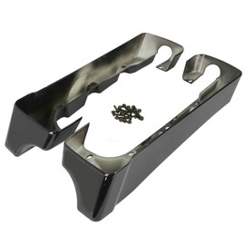 TCMT 4" Hard Stretched SaddleBag Extension Fits For Harley Touring Models CVO Road Glide Road King Street Glide Electra Glide Ultra Classic 1994-2013