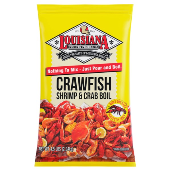 Louisiana Fish Fry Crawfish, Shrimp & Crab Boil Seasoning (4.5 Pounds)