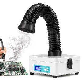 Antstone Solder Fume Extractor, Adjustable Speed, LED Display, 3-Stage Filters Desktop Soldering Fume Extractor for Laser Cutter, Soldering, 3D Printer, Welding, Phone Repair Solder Fan Fume Extractor