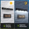 Solar Sign Light Outdoor Bright LED 6000K White Dusk to