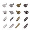 PH PandaHall 12 Sets Metal Zipper Latch Slider Retainer 3