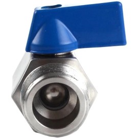 Unbranded 1/4" Female to Male 1/4" NPT Ball Valve - Stainless Steel 304 Male x Female 5pcs