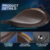 KaTur Motorcycle Solo Seat Pad Crocodile Leather Style Saddle Solo