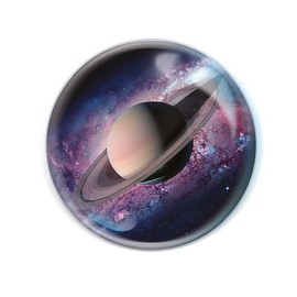 Magnidome - Space from Deluxebase. Planet Crystal Glass Fridge Magnet for Kids. Superb domed shaped magnets for home decorations and accessories