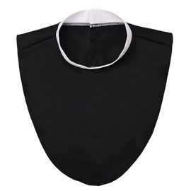 Priest Collar Clergy Shirt Collar Men Women Costume Accessory for Bishop Pastor, black