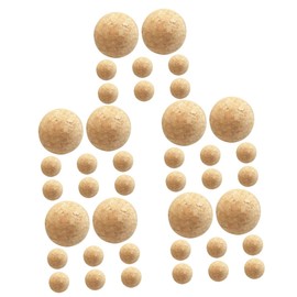 Sosoport 5sets Wooden Foosball Balls Replacement for Foosball Table Mini Football Game Accessories Small Table Balls 8pcs*5