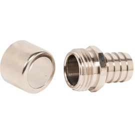 Dramm ColorStorm Hose Crimper Fittings/Ferrules, 5/8" Male, Package of 12