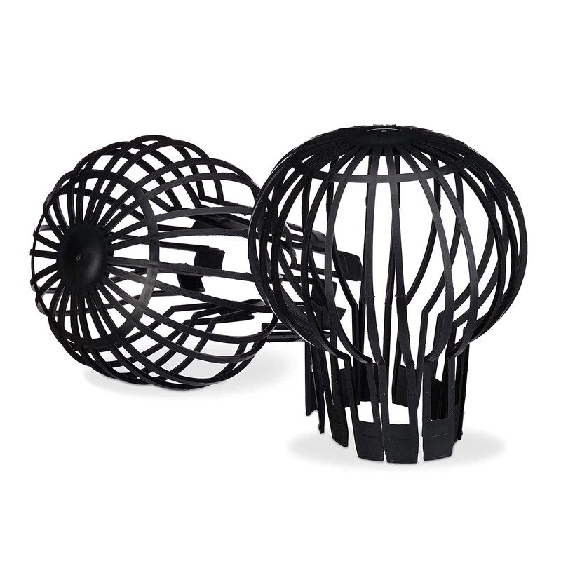 Hsthe Sea Plastic Gutter Guards Downpipe Adjustable Black Filters -
