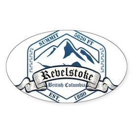 CafePress Revelstoke Ski Resort British Columbia Sticker Oval Car Bumper Sticker