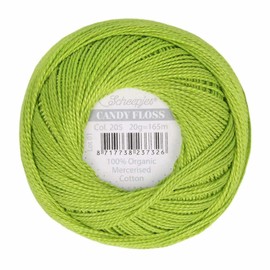 Scheepjes - Scheepjes Candy Floss 205 Kiwi (165m) Organic Mercerised Cotton Yarn - 1x20g