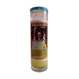 Luz María-VS-100 Veladora Gel Santa Muerte "Abre camino" (preparada, efectiva)