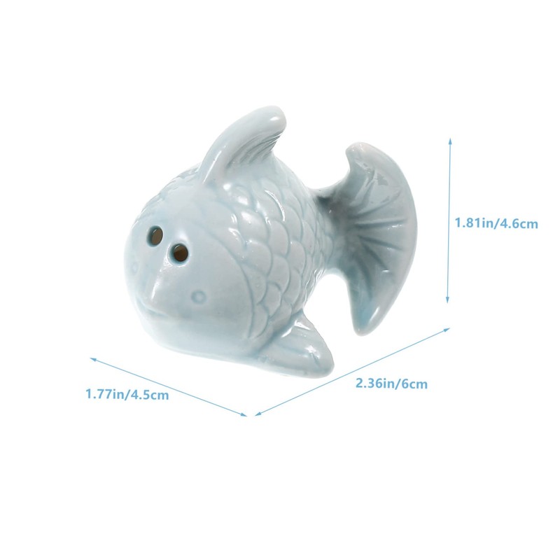 SHOWERORO 4pcs Seasoning Dispenser Fish Shaped Spice Jars Practical and