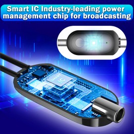 Indoor TV Antenna Amplifier - 2025 High Gain Signal Booster, Low Noise, Eliminates Pixelation, USB-Powered for Crystal-Clear HD - Perfect for Canadian Channels