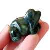 Manekieko Natural Indian Agate Frog Crystals and Healing Stone Figures,