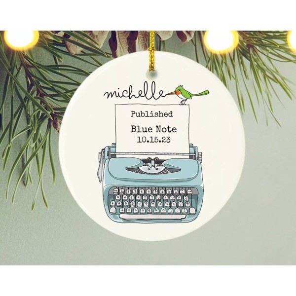 Unbranded Personalized Writer Gift Ornament Custom Message For Best Friend