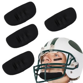 NICENEEDED 4 PCS Black Replacement Facemask Chin Cup, Durable Maximum Protection Catchers Mask, Bike Baseball Helmet Chip Passing for Softball Fielder's Mask