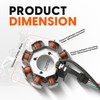 HANQIMOTO 8 Coil Magneto Stator 5 Wires for CG 125cc