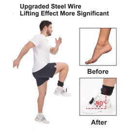 DouHeal AFO Foot Drop Brace, Improve Walking Gait, Effective Relieve Pain, Adjustable Foot Orthosis Brace Support for Sleep, Plantar Fasciitis, Drop Foot Braces For Walking with Shoes