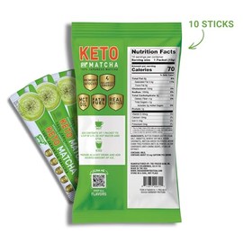 Harmony Keto Matcha - Sugar Free Latte Powder Stick Packets