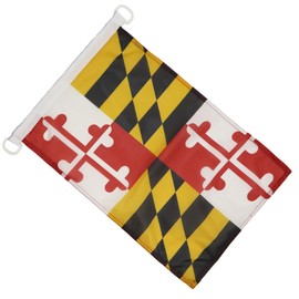 Maryland NAUTICAL Flag 18'' x 12'' - US state of Maryland flags 30 x 45 cm - Banner 12x18 in for boat - AZ FLAG