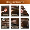 Cat Scratch Furniture Protector - Design for Leather Couch, 157"x11.8"